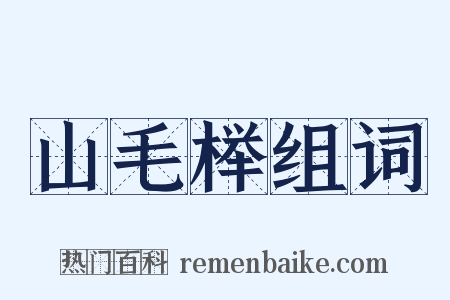 山毛榉组词是什么意思的图片